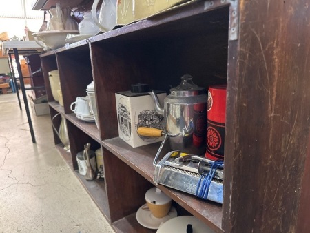 Retro Kitchenalia Items & Romania Made Porcelain Tea Set