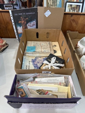 Assortment of Military Collectables & Cards