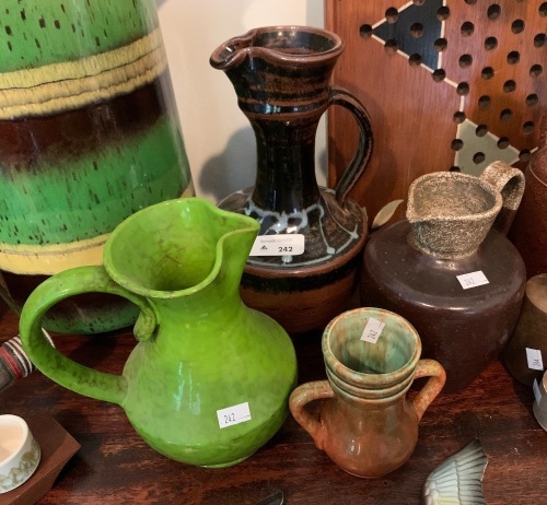 Lot of 4 Mid Century Ceramic Jugs