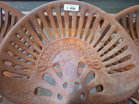 Walter A Wood Tractor Seat (choice lots 495 - 497)