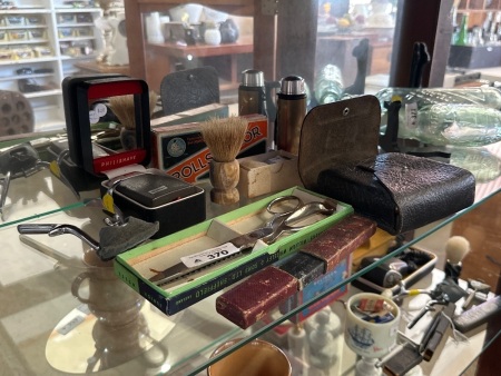 Vintage Shaving Lot, Incs Rolls Razor, Bengali Eng Cut Throat Razor & Other Equipment