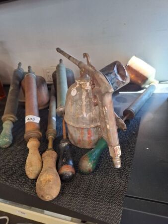 Lot of Vintage Brass & Copper Spray Guns