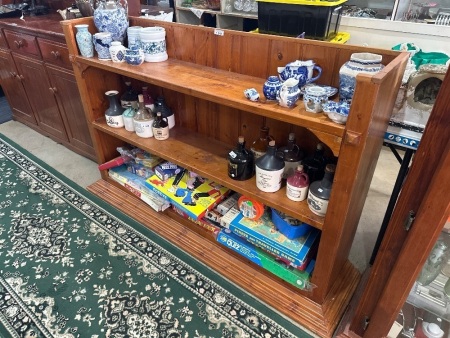 Wooden Shelving Unit (contents not included)