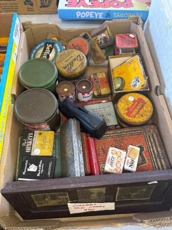 Large Lot of Vintage Tins