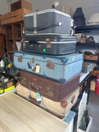 Large Selection of Vintage Suitcases