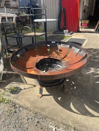 Large Sized Metal Art Fire Pit by Ted Moran