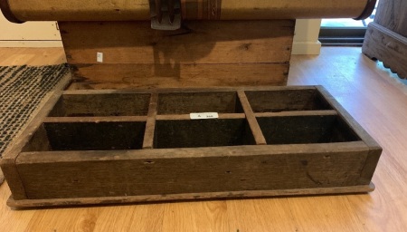 Vintage Timber Crate & Heavy Collectors Tray