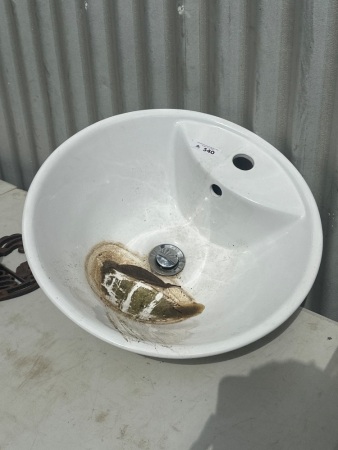 Ceramic White Basin