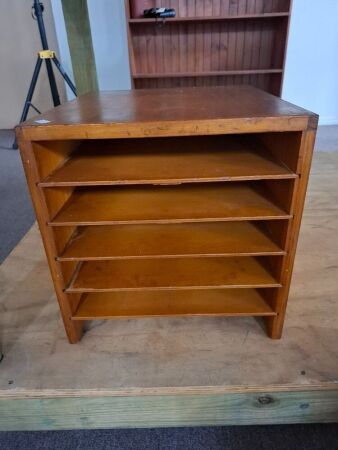 Silky Oak Filing Cabinet