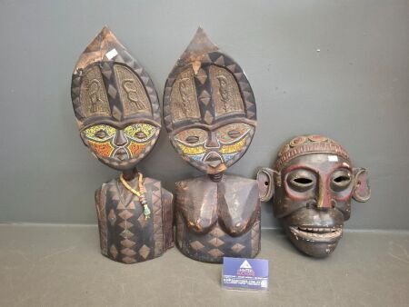 3 x Masks From the Pacific