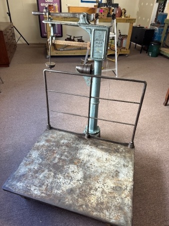 Vintage Industrial Platform Scale Kellars Scale Works
