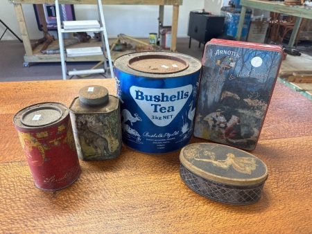 Vintage Bushells & Arnott Tins