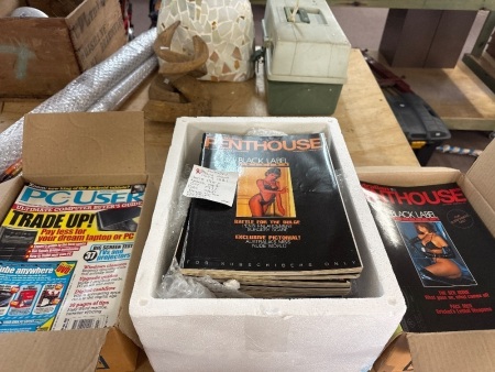 Large Lot of Magazines, Incs Penthouse Magazines & PC User magazines