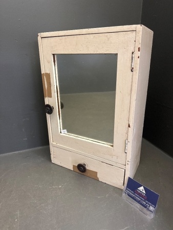 Mid Century 1 Door & Drawer Vanity Cabinet