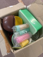 Large Box Full of Retro Tupperware