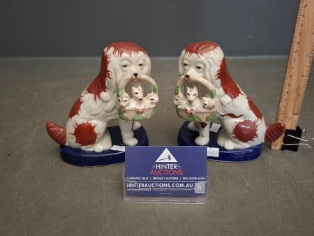 Pair of Staffordshire Style Dogs