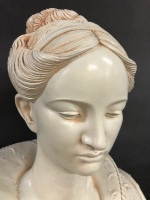 Heavy White Bust of an Regency Lady - 5