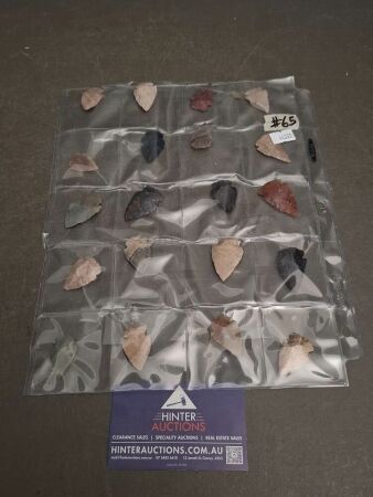 20 Flint Stone Arrowheads