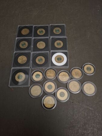 20x $1 Coins, Some Coloured & Rare (circulated)
