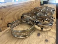 Lot of Serving Dish Holders, Some Marked - 2