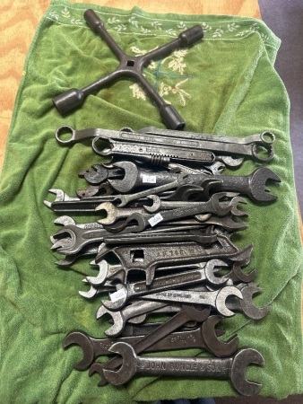 Large Assortment of Spanners & Wrenches