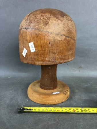 Vintage Wooden Hat Block