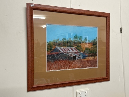 Rusty Shack Pastel on Paper by David Probyn