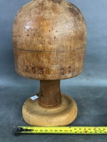 Vintage Wooden Hat Block - 3