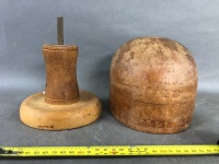 Vintage Wooden Hat Block - 4