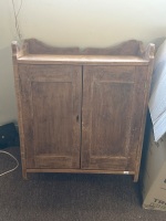 Vintage Wooden Hanging Vanity Cabinet