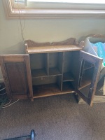Vintage Wooden Hanging Vanity Cabinet - 2