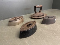 Lot of 4 Sad Irons - 2