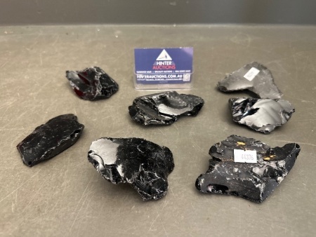 Kilo of Black Obsidian Crystals, From Brazil