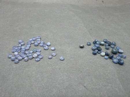 15 Carats Sapphire Gemstone Beads + 15 Carats Tanzanite Gemstone Beads