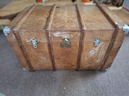 Vintage Wooden Trunk