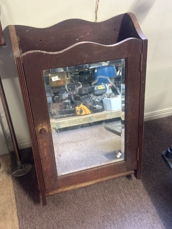 Vintage Vanity Cabinet with Mirror