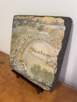 Chi Ing Dynasty Stone Plaque with Stand - 2