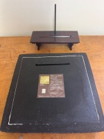 Chi Ing Dynasty Stone Plaque with Stand - 4