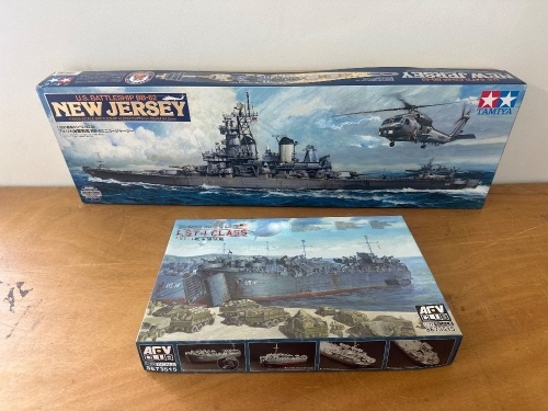 2 x US Navy Battleship Models