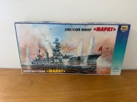 2 x Russian/Soviet Navy Battleship Models - 2