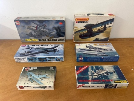6 x German Military Aeroplane Models