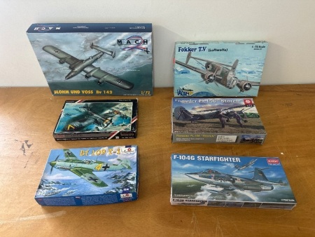 6 x German Military Aeroplane Models