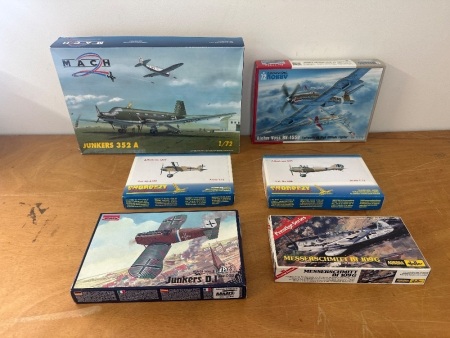 6 x German Military Aeroplane Models