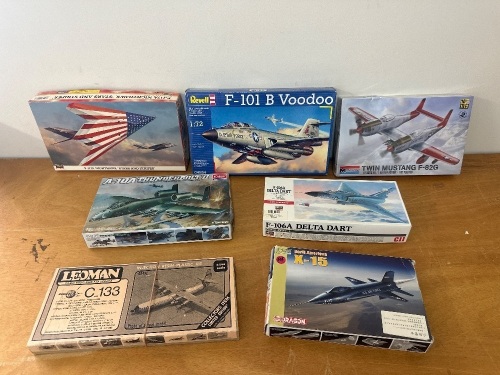 7 x US Military Aeroplane Models