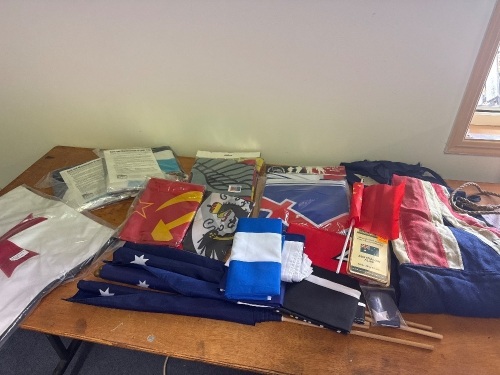Lot of Various Flags