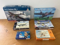 6 x British Army Aeroplane Models