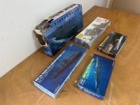 Assortment of Battleship & Submarine Models - 2