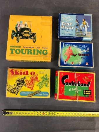 5 Boxed Vintage Card Games