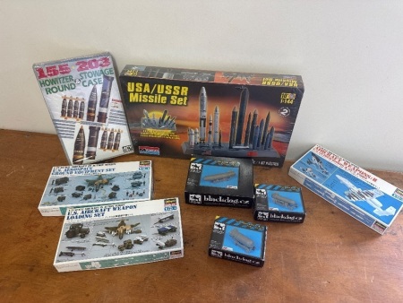Large Lot of Aircraft Weapon Models