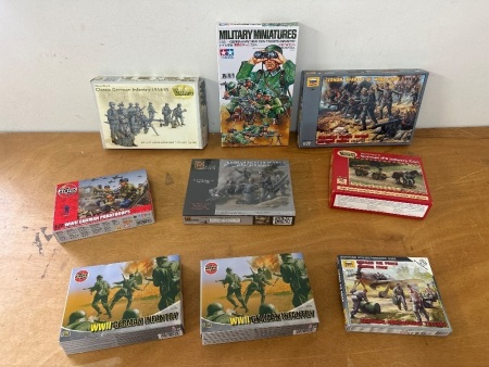 German Infantry & Artillery Models